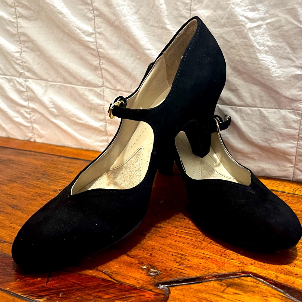 Naturalizer N5 Comfort BELIEVE Mary Jane Black Pumps Women's 8 (EU 38)